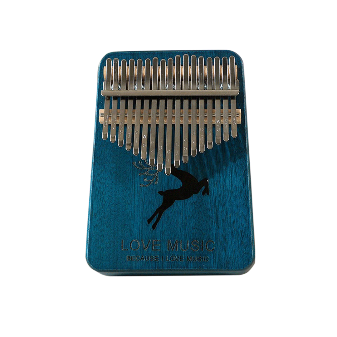 17 Keys Kalimba Thumb Piano Mahogany Wood
