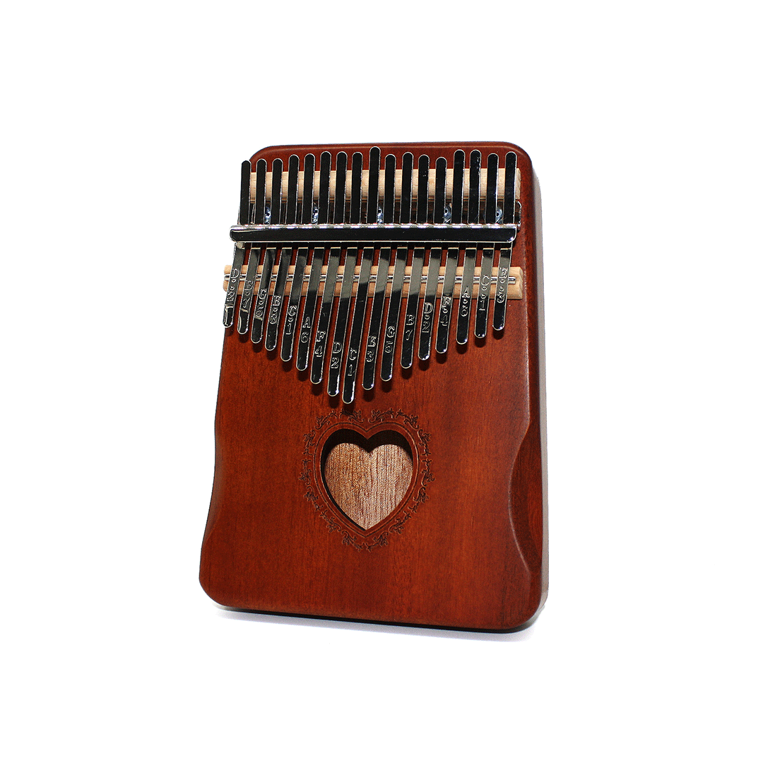 17 Keys Kalimba Thumb Piano Mahogany Wood