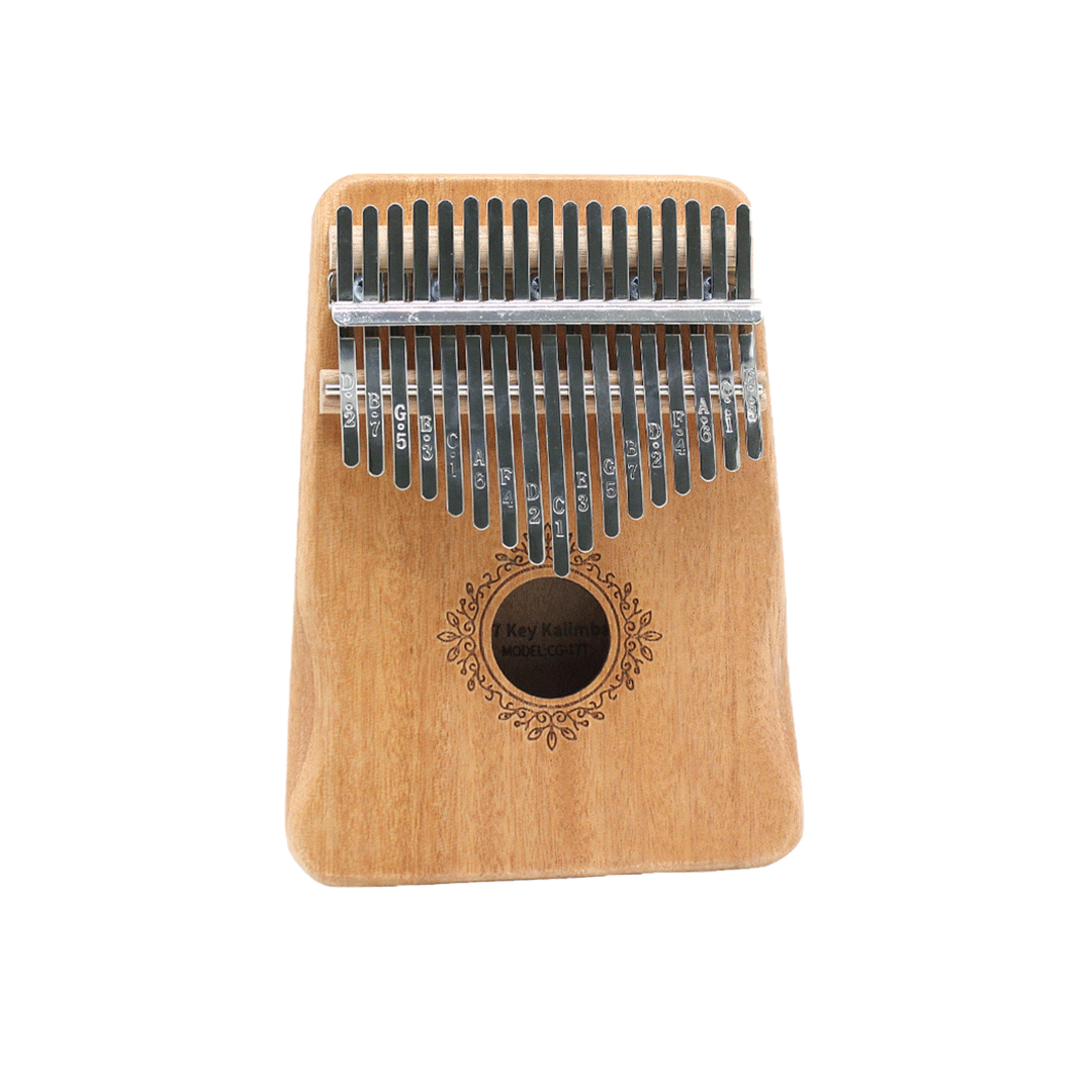 17 Keys Kalimba Thumb Piano Mahogany Wood
