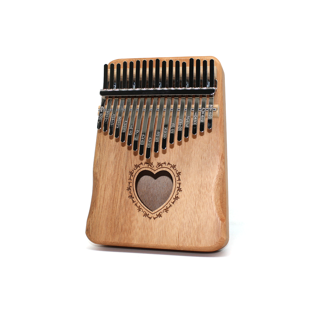 17 Keys Kalimba Thumb Piano Mahogany Wood